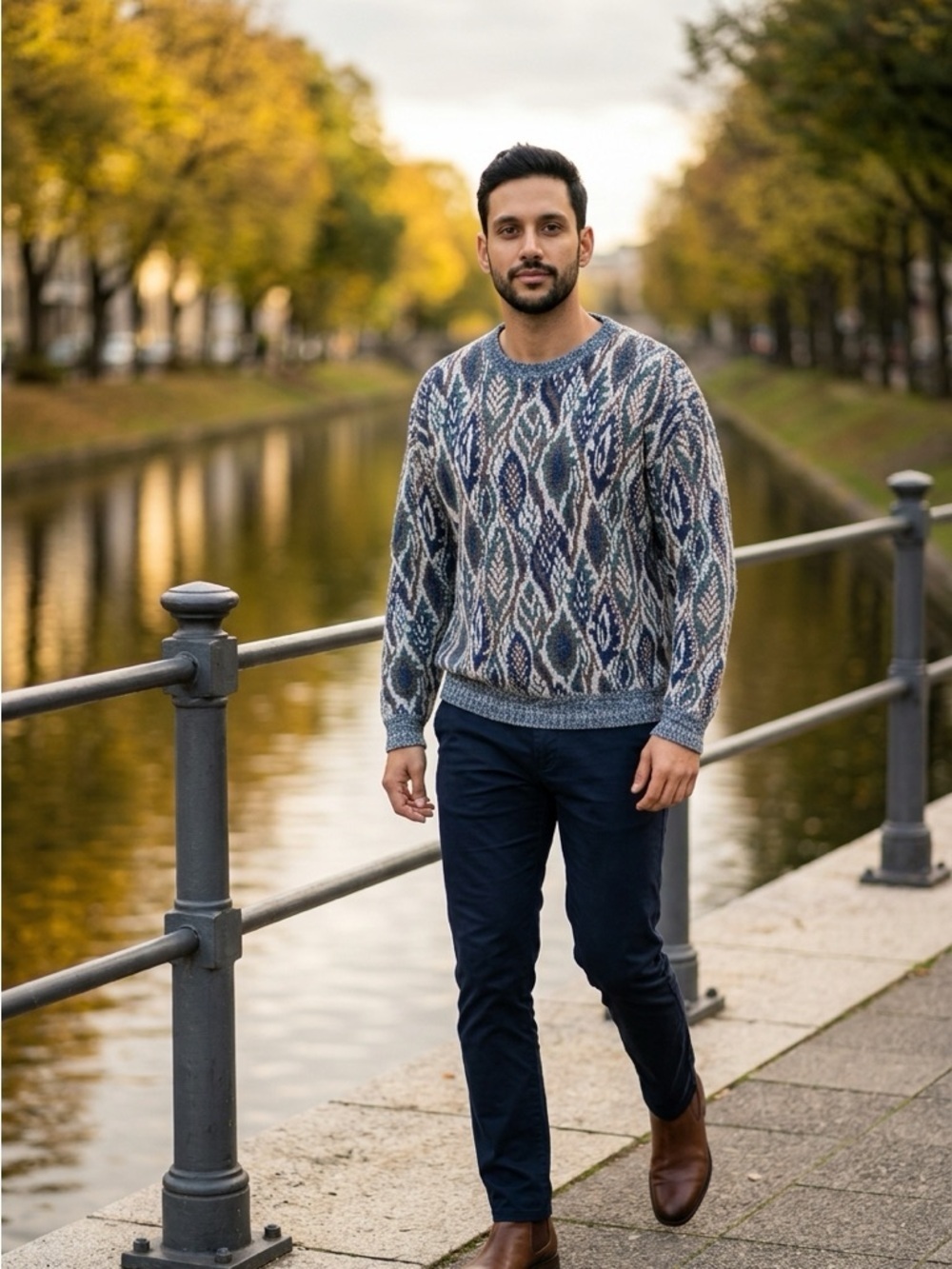 Crossings by Macy’s Men’s XL Designed Geneco Fair Aisle Crewneck Style Sweater